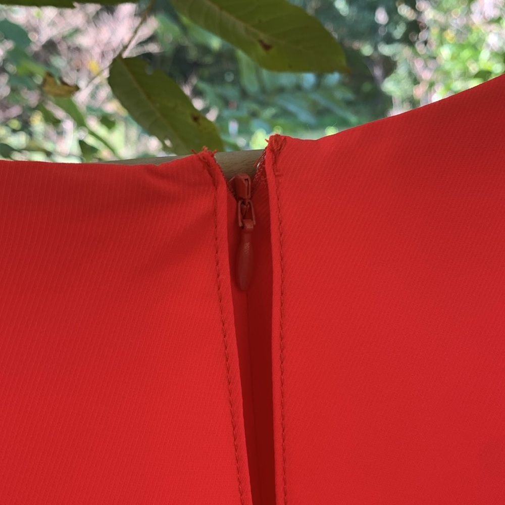 Amanda Uprichard Demetra Dress in Crimson - Picture 10 of 12